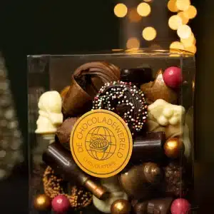 Een doosje kerstchocolade